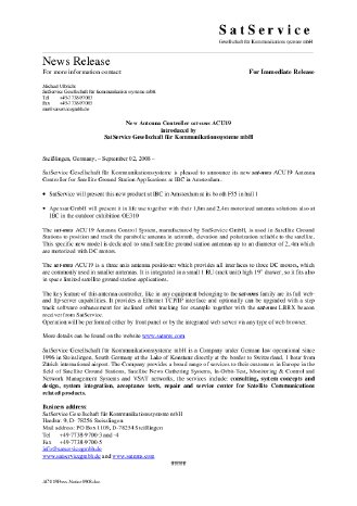 New Antenna Controller sat-nms ACU19 introduced by SatService Gesellschaft für Kommunikatio.pdf