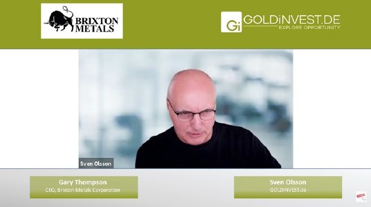 GOLDINVEST-Interview mit Brixton Metals; Quelle: GOLDINVEST Consulting GmbH