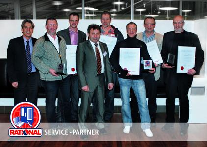 (v.l.n.r.) Michael Kühn /RATIONAL; Ingo Lukas /Fa. Lukas; Franz Prähofer /Fa. Prähofer; Hans Peter Klöck /RATIONAL; Uwe Dierks /Elektrotechnik Wilhelmshafen; Kevin Matern /Hoinkis & Schürmann; Axel Schmiady/ Fa. Bernd Jurke