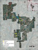 Abbildung1 : MPD-Projekt – Lageplan und Mineralvorkommen
