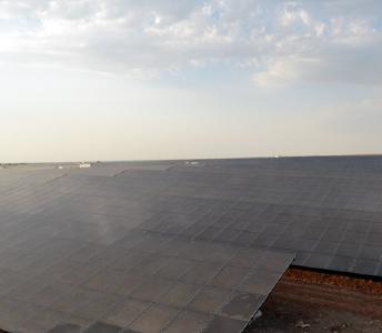 BELECTRIC Solar Power Plant Nataram near Mandsaur, India, with 23MW DC capacity