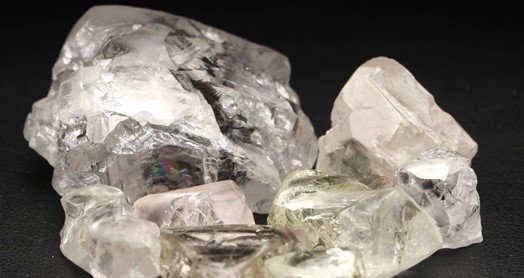 LOM - Selected stones from the sale parcel, including the 213 carat white diamond and 11 carat p.jpg