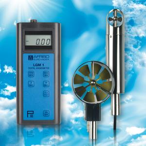 The new AFRISO LGM 1 air speed measuring instrument allows for adjustment of the air speed in air conditioning and ventilation systems as well as measurement of the air flow in air ducts and extraction systems