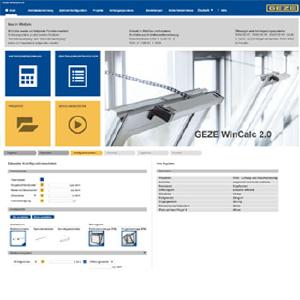 GEZE WinCalc 2.0, Picture: GEZE GmbH
