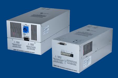 The high-voltage supply module MXR-S300N50-6m-DC24-FFD from REMO-HSE is supplied with 24 V(DC) and provides a continuous output power of 300 W.