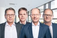 Bernd Sixt, Jörg Rentschler, Hans Strobel, Ralf Dannhäuser (v. l.)