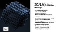 CSA 2 verschärft den Fokus auf IKT-Lieferketten und Hochrisikoanbieter. Erfahre, welche Compliance- und Haftungsrisiken für das Management relevant werden.