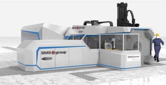Neue Strangpresse HybrEx®35 mit schallisolierender Einhausung von der SMS group
