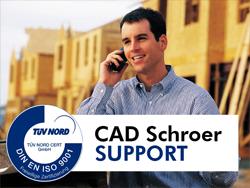 Der CAD Schroer Support ist zertifiziert nach DIN EN ISO 9001