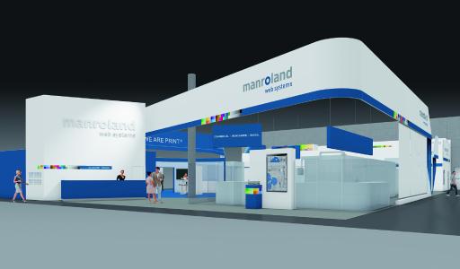 Präsentiert täglich live einen Digitaldruckworkflow: manroland web systems auf der drupa 2016 in Düsseldorf. | © manroland web systems