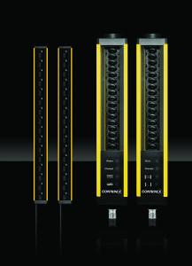 Die neuen, ultradünnen Typ-2-Lichtvorhänge Safetinex Slim (26 mm x 26 mm) sind eine platzsparende Ergänzung zur Safetinex-Reihe