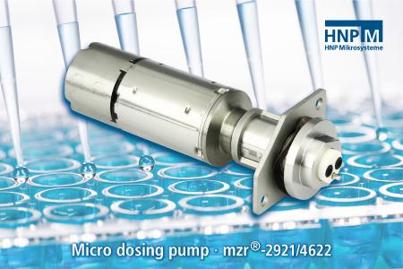 Use of micro dosing pumps in automated analysis technology