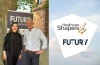 Dr. Nicole Fehrenbacher, Futury und Günther Illert, Healthcare Shapers am Startup- und Innovations-Space von Futury in Frankfurt