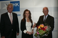 IHK-Hauptgeschäftsführer Heinrich Metzger, die designierte IHK-Hauptgeschäftsführerin Elke Schweig und IHK-Präsident Thomas Philippiak (v.l.n.r.)