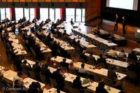 Das Forum für innovatives Dokumenten- und Output-Management, Comparting (auf dem Bild: Veranstaltung von 2013), am 16. und 17. Ok-tober 2014 in Böblingen feiert dieses Jahr sein zehnjähriges Jubiläum.