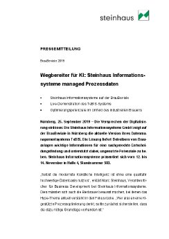 19-09-25 PM Wegbereiter für KI - Steinhaus Informationssysteme managed Prozessdaten.pdf