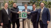 v.r.n.l: Daniel Linder (Manager BearingPoint), Roland Ehlies (Partner BearingPoint), Tom Lienhart (Geschäftsführer HiScout), Michael Langhoff (Prokurist HiScout), Robert Reichardt (Partnermanagement HiScout)