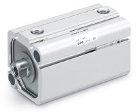 Die Kompaktzylinder der Serie CQE von SMC ermöglichen es, auch mit reduziertem Betriebsdruck eine hohe Kraft von bis zu 628 N bei 0,35 MPa (Ø 40 mm) zu nutzen. 