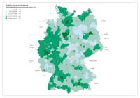 De-Domains: Verteilung der de-Domains in Deutschland