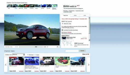 BMW Web 2.0 Videoportal www.bmw-web.tv