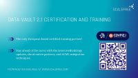 CDVP2.1 Courses are now available, conducted by Scalefree International GmBH.
