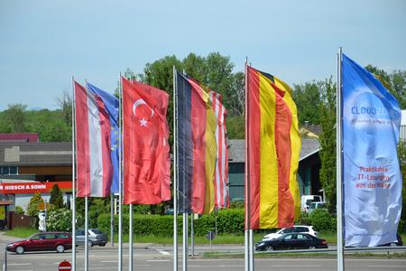 Flaggen auf der CLOUDZONE