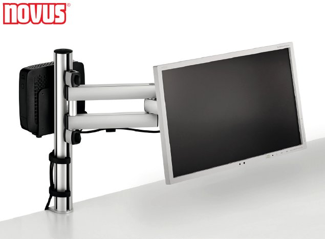 Monitorständer Tisch höhenverstellbar mit PC Ablage, MonLines