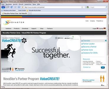 A new partner zone supports resellers and distributers with dedicated material and promotions.