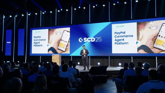 Ryan Prichard, VP, SMB and Financial Services at PayPal, presenting Agentic Commerce Servic.png
