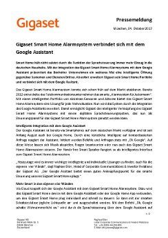 Pressemeldung - Gigaset Smart Home alarmsystem verbindet sich mit Google Home.pdf