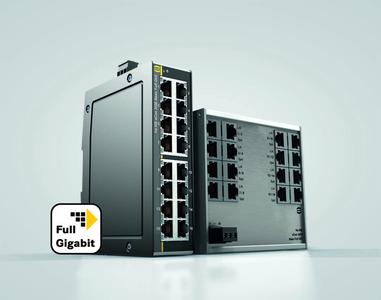 Smaller, faster, more efficient – these are the new Plug & Play Full Gigabit Ethernet switches from HARTING