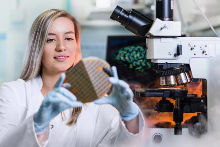 An der TU Ilmenau wird künftig biologisch inspirierte Elektronik entwickelt (© TU Ilmenau/ Christoph Gorke)