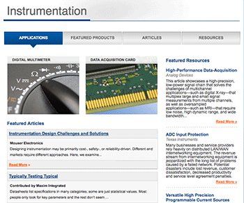 Mouser - New Instrumentation Application Site.png