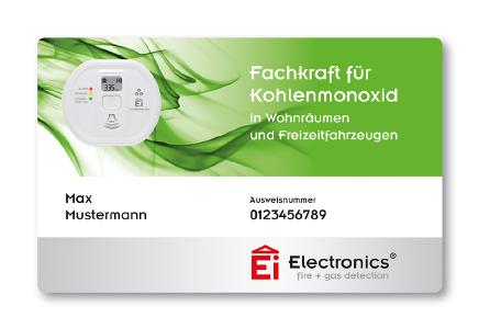 Ausweis Fachkraft für Kohlenmonoxid