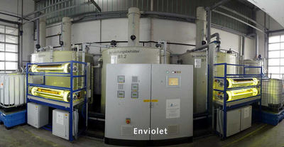 Die Enviolet UV-Reaktoren der Firma aqua concept werden zur Behandlung von Prozessströmen, Wasser und Abwasser eingesetzt.