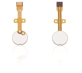Piezo disks are securely contacted with flexible printed circuits