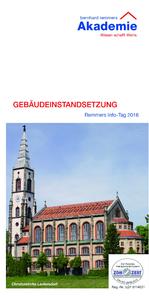 Die Bernhard-Remmers-Akademie lädt auch 2016 zum Bildungsklassiker "Info-Tag: Gebäudeinstandsetzung" in bundesweit 17 Städten ein. Bild: Bernhard-Remmers-Akademie, Löningen