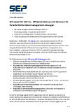 [PDF] Pressemitteilung: SEP sesam für SAP IQ – Effizientes Backup und Recovery für fortschrittliche Datenmanagement-Lösungen
