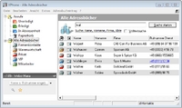 Der XPhone CTI-Client unter Microsoft Vista: Die Software greift direkt auf lokale und unternehmensweite Adressbücher zu.