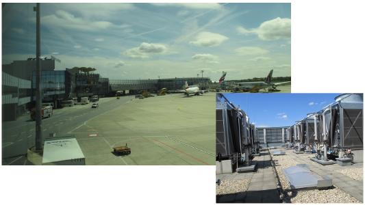 Figure 1: Vienna International Airport + heat exchangers at Vienna airport