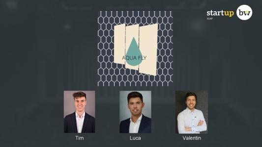 Das Team „AQUA FLY“ der Hochschule Aalen gewann im landesweiten Wettbewerb Start-up BW ASA den Sustainability Award