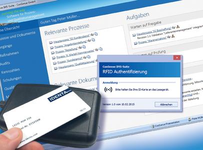 Noch schnellere Anmeldung in die ConSense-Suite: Einloggen per RFID-Authentifizierung