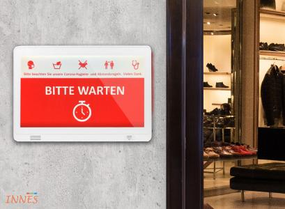 INNES 10 Zoll Smart Display für digitale Zutrittskontrolle mit optionalem Wandhalter