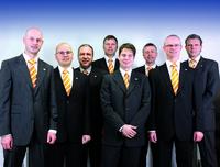 Kompetenz-Team Brandschutz (von links nach rechts) Marc Kitter, Lars Rathjen, René Mergelmeyer, Markus Berger, Christian Weber, Stefan Zipfel, Peter Reining, Keven Westphal 