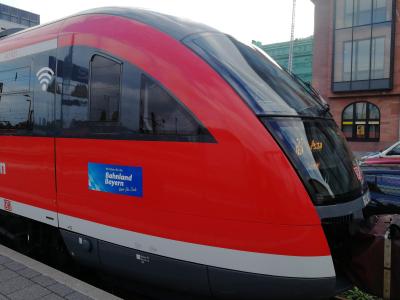 Westfrankenbahn Zug mit WLAN
