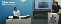 Moderator Matthias Ruff (links) und Spritzguss-Experte Bernhard Hennrich während eines Live-Online-Kurses am SKZ / Foto: SKZ