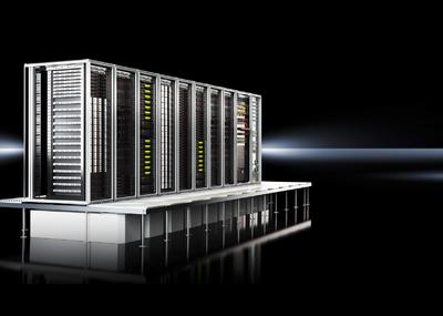 RiMatrix S ist ein komplettes Rechenzentrum, das sich aus folgenden standardisierten Komponenten zusammensetzt: einer definierten Anzahl an TS IT Server- und Netzwerk-Gestellen, der Klimatisierung, der Stromversorgung und -absicherung sowie dem Monitoring. Gemeinsam bilden sie ein komplettes Server-Modul, Quelle: Rittal GmbH & Co. KG