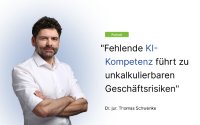 Grafik zur Podcast-Folge mit Dr. jur. Thomas Schwenke. Darauf zu sehen ist sein Porträt und das Zitat: 