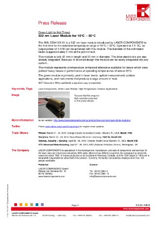d56a14 532 nm Laser Module for 10°C - 50°C_PR.pdf