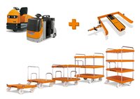 Neues autarkes STILL-LiftRunner-Anhänger-System und ein komplettes Kunststoff-Trolleysortiment für individuelle Einsatzmöglichkeiten / Foto: STILL GmbH